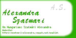 alexandra szatmari business card